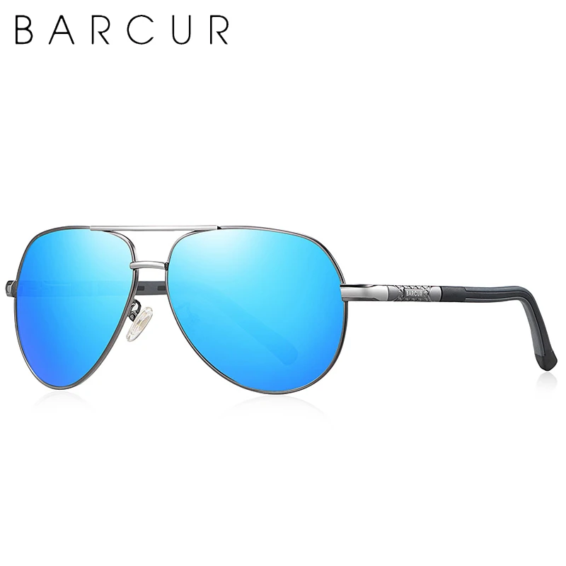 BARCUR Mode Gläser Heiße Art Männer sonnenbrille Polarisierte UV400 Schutz Fahren Sonne Glas Männlichen Oculos De Sol