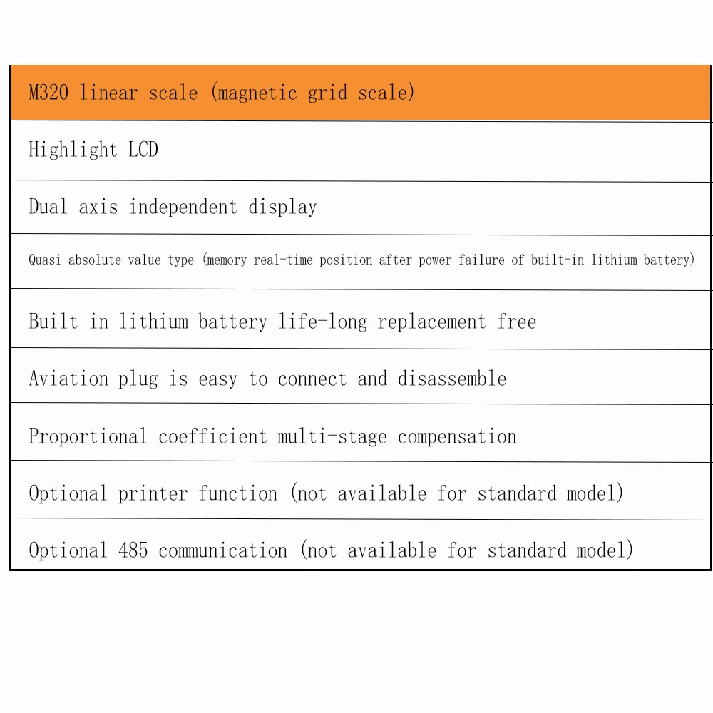 2 Axis Lcd Dro Lathe Milling Machine  High Precision  Linear Electronic Magnetic grid Ruler Magnetic Measuring Sensor