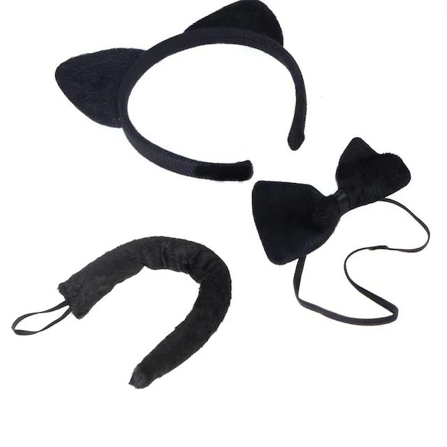 

Cat Costume Crown Tail Bow Tie Set 1 PCs 436142304