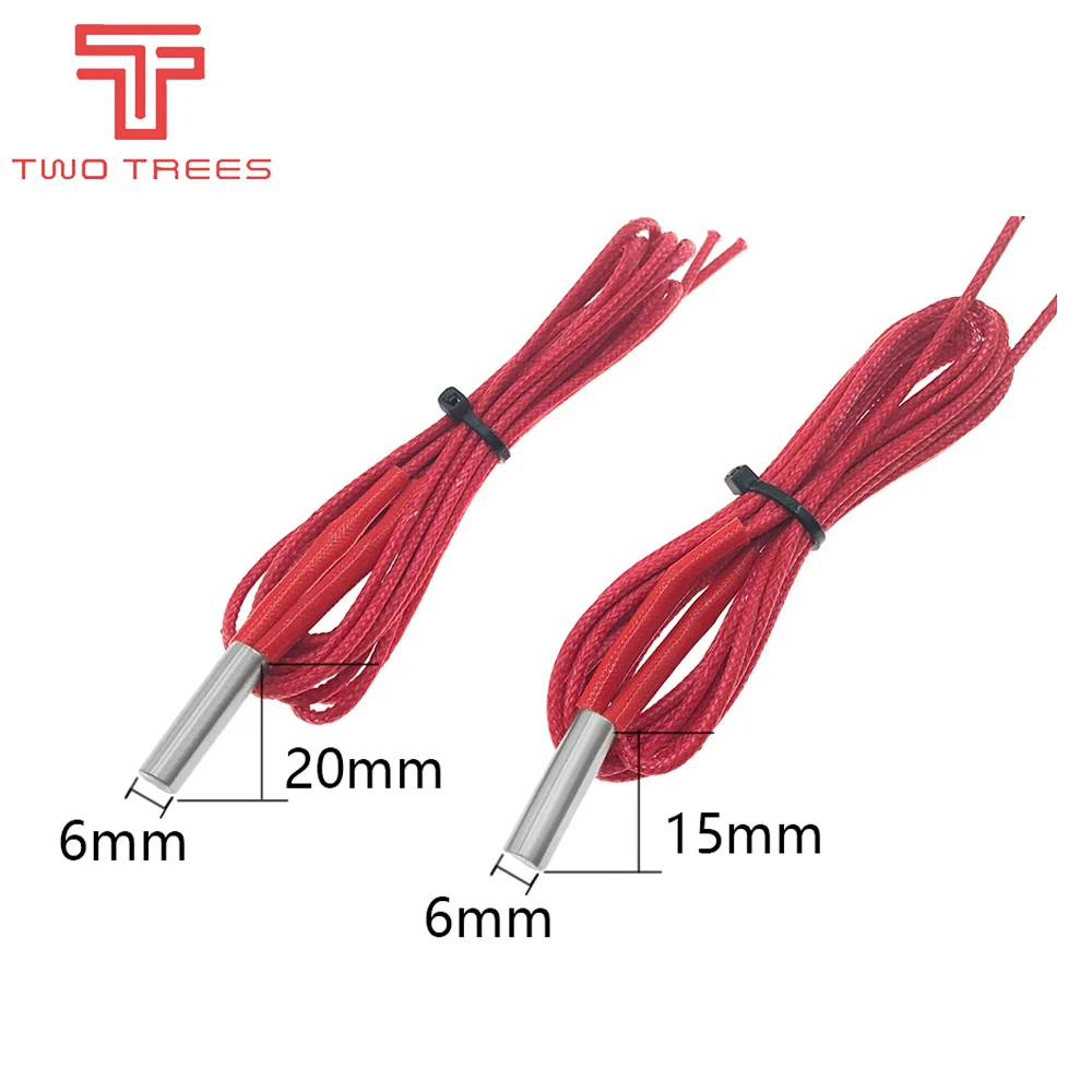 12v40w 24v40w 24v30w Reprap Heating Tube pipe Ceramic Cartridge Heater for 3D Printer Extruder Parts Mendel 12V40W L1000mm