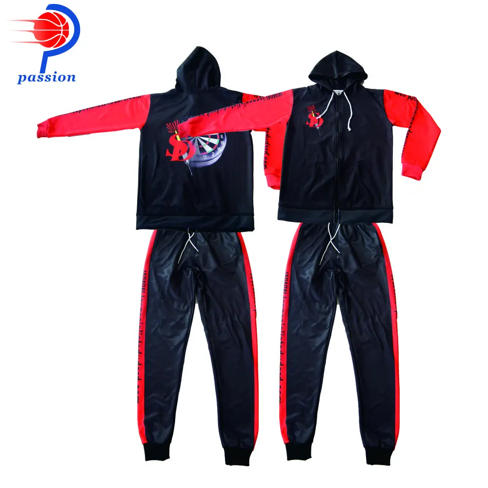 

3D Digital Printing Men's Loose Sweatshirt Streetwear Hoodies and Sweatpants With Dart Board for teams