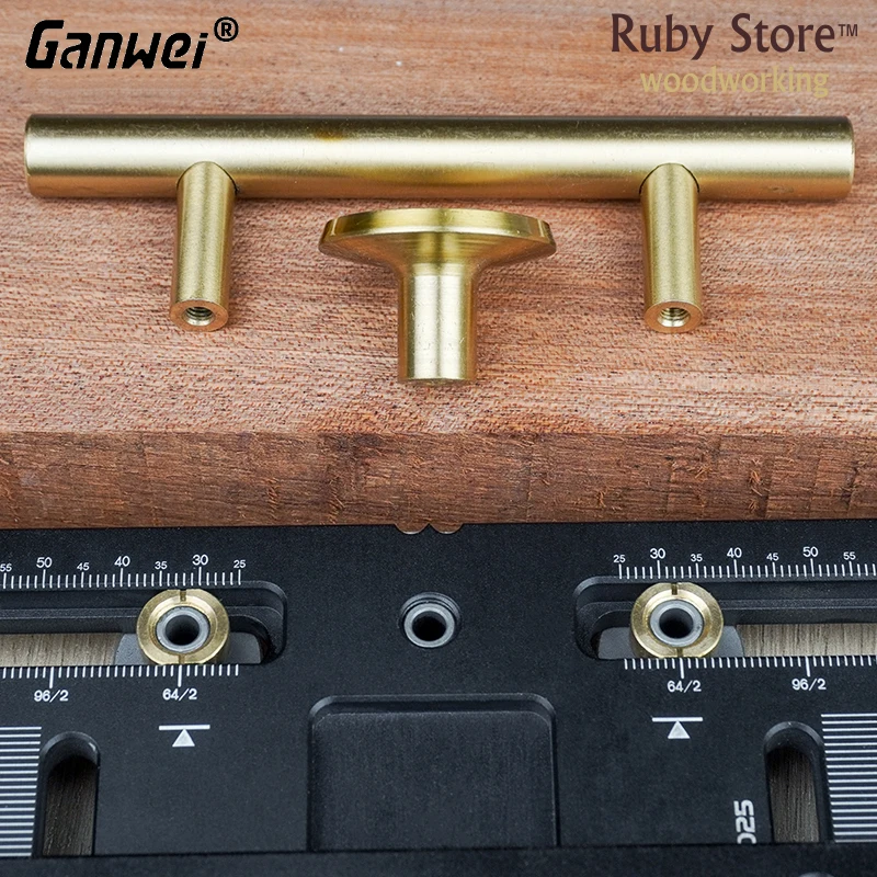 Ganwei Drilling Jig for Cabinet Door and Drawer Handle and Knob Installation