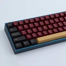 Double shot PBT Red Samurai  Keycap 168 Keys Cherry Profile DYE-SUB Personalized GMK Samurai Keycaps For Mechanical Keyboar