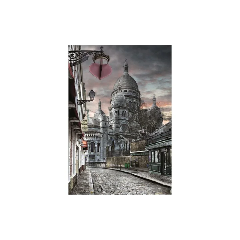 1000 Piece Montmartre Paris Puzzle ,Finished Puzzle Size: 48 x 68 cm ,