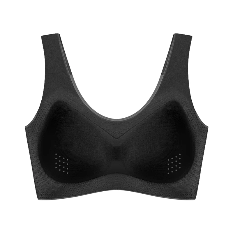Urtal Thin Bras For Women Seamless Gathered Bra Push Up Bralette Sports Bra Soft Vest Brassiere Pad Sleep Lingerie Underwear