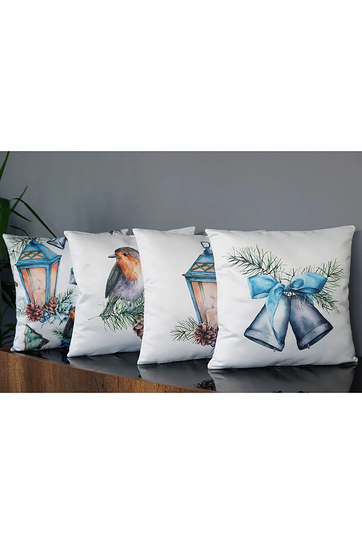 Home Textile Decorative Pillow Cover 2022 Fashion Animal Pattern Colorful Realistic Fashion Stylish Set of 4