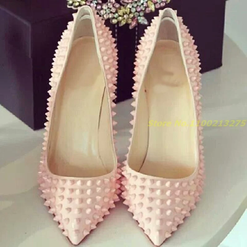 Zapatos de tacón alto y fino para mujer, calzado de punta estrecha, ahuecado, Color Negro, Rosa, informal, para fiesta y pasarela, novedad de verano, 2024