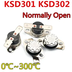 KSD302 10A 250V 0-300 degree Ceramic KSD301 Normally Open Temperature Switch Thermostat 0 5 10 30 40 50 65 75 85 100 130C 150C