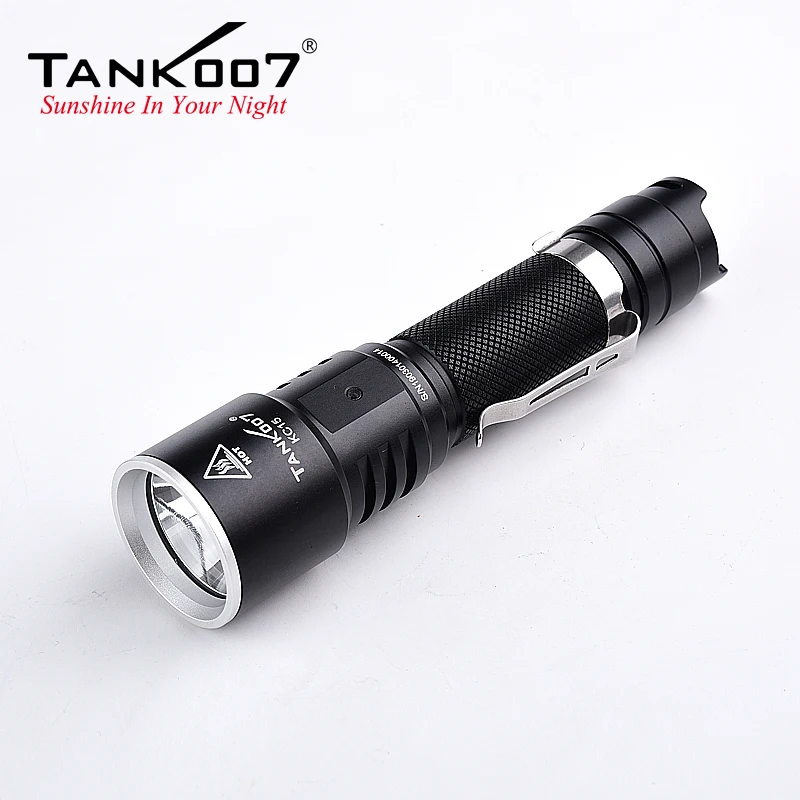 

TANK007 Outdoor Self Defense Tactical High Power Torch LED 1000 Lumen Flashlight Portable Blacklight USB Rechargeable Battery