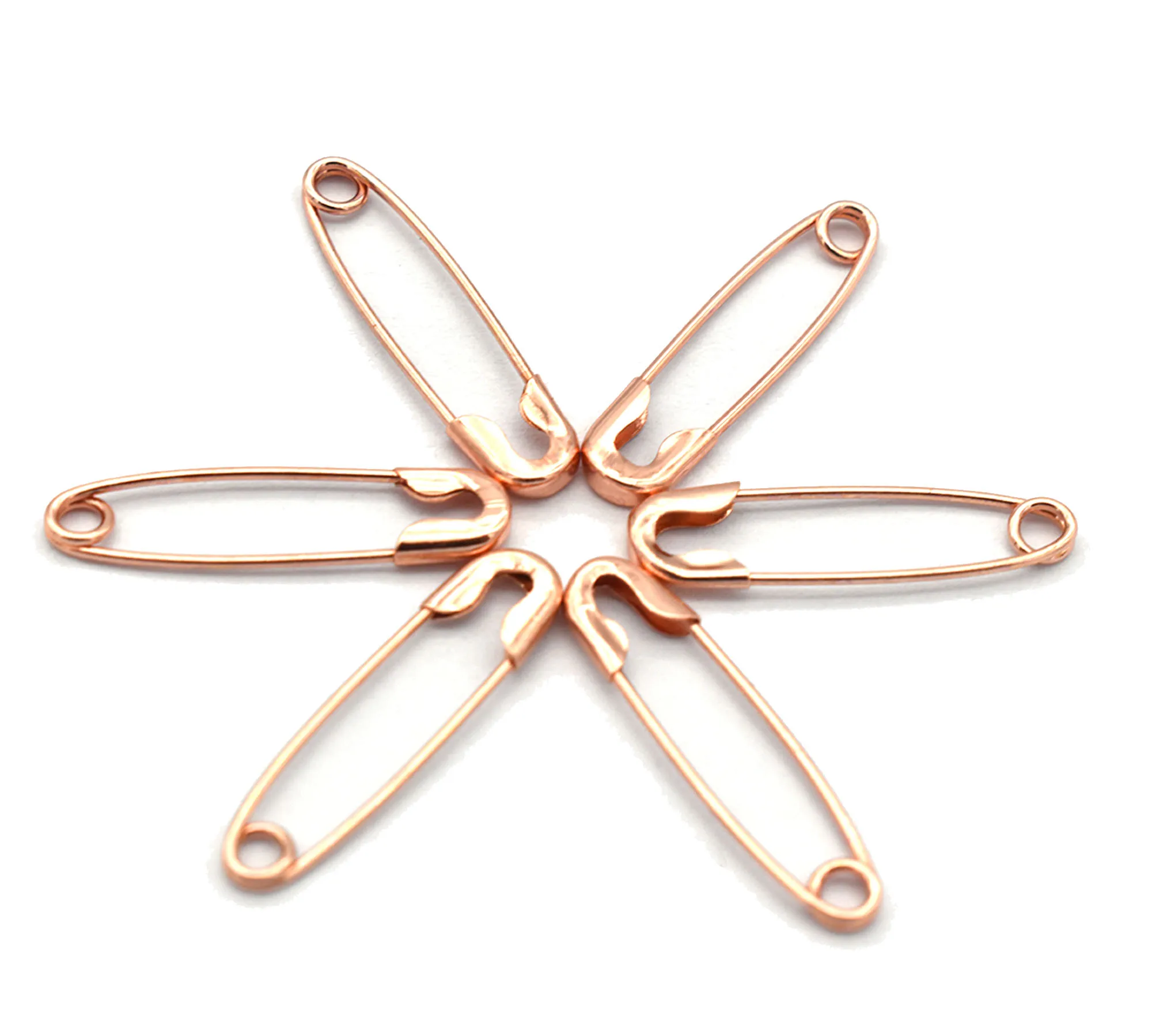 200pcs Clothing Tag Pins Safety Pins Are Rust-Proof Suitable for Clothes Crafts Sewing Pins Safety Pins Assorted Rose Gold 19mm