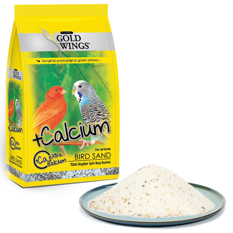 

Gold Wings Classic Bird Sand 250 gr extra calcium for all birds