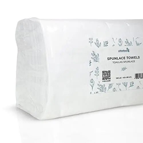 40x80 spunlace disposable towels | pack of 200 units | Ideal hairdressing, aesthetics, spa, gyms, massage centers