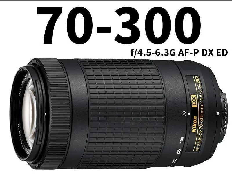 

New Nikon 70-300 AF-P DX 70-300mm f/4.5-6.3G ED Lens for D7200, D7100, D5600, D5500, D5300, D5200, D3400, D3300, D500