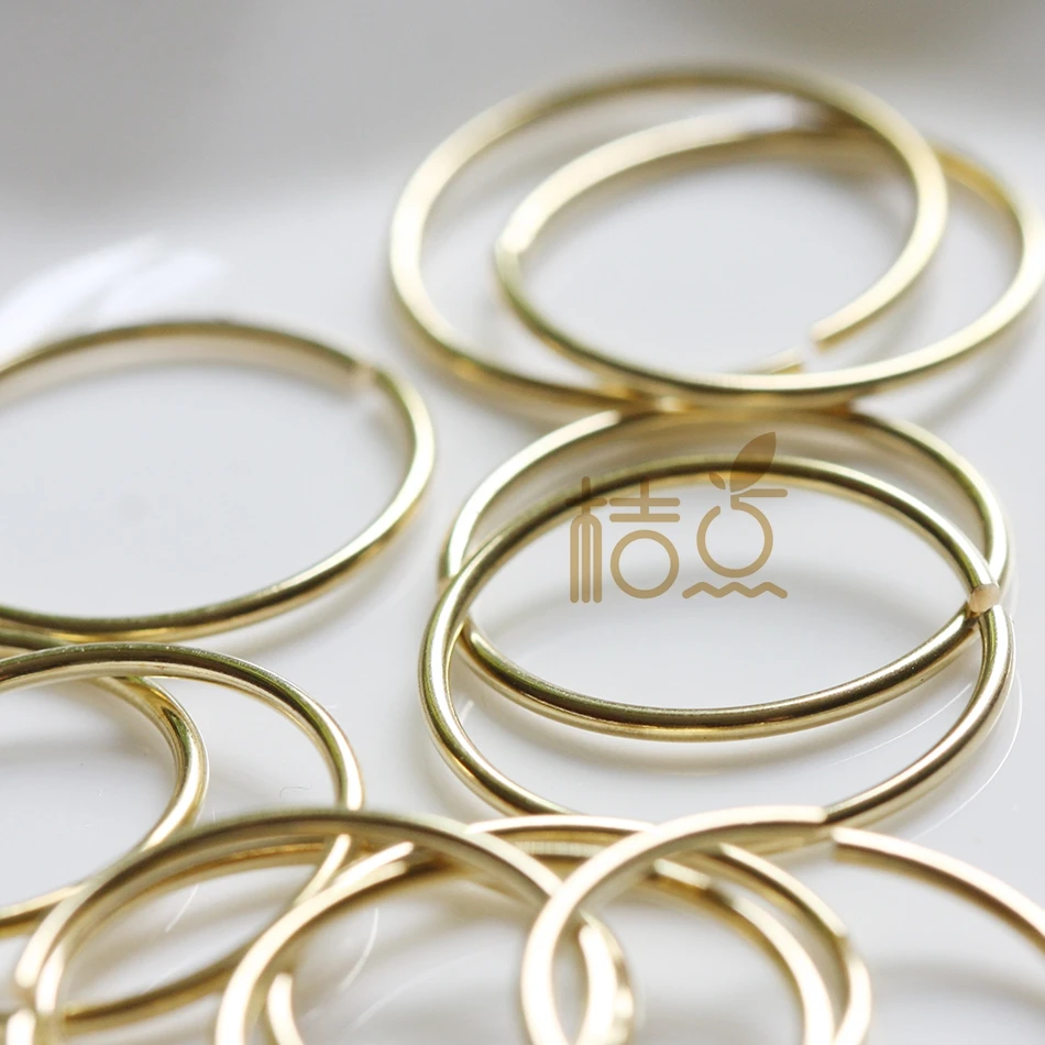 DIY Supply-Solid Brass Brass Finding Jump Rings-Jumpring-Jumprings-Jump ring