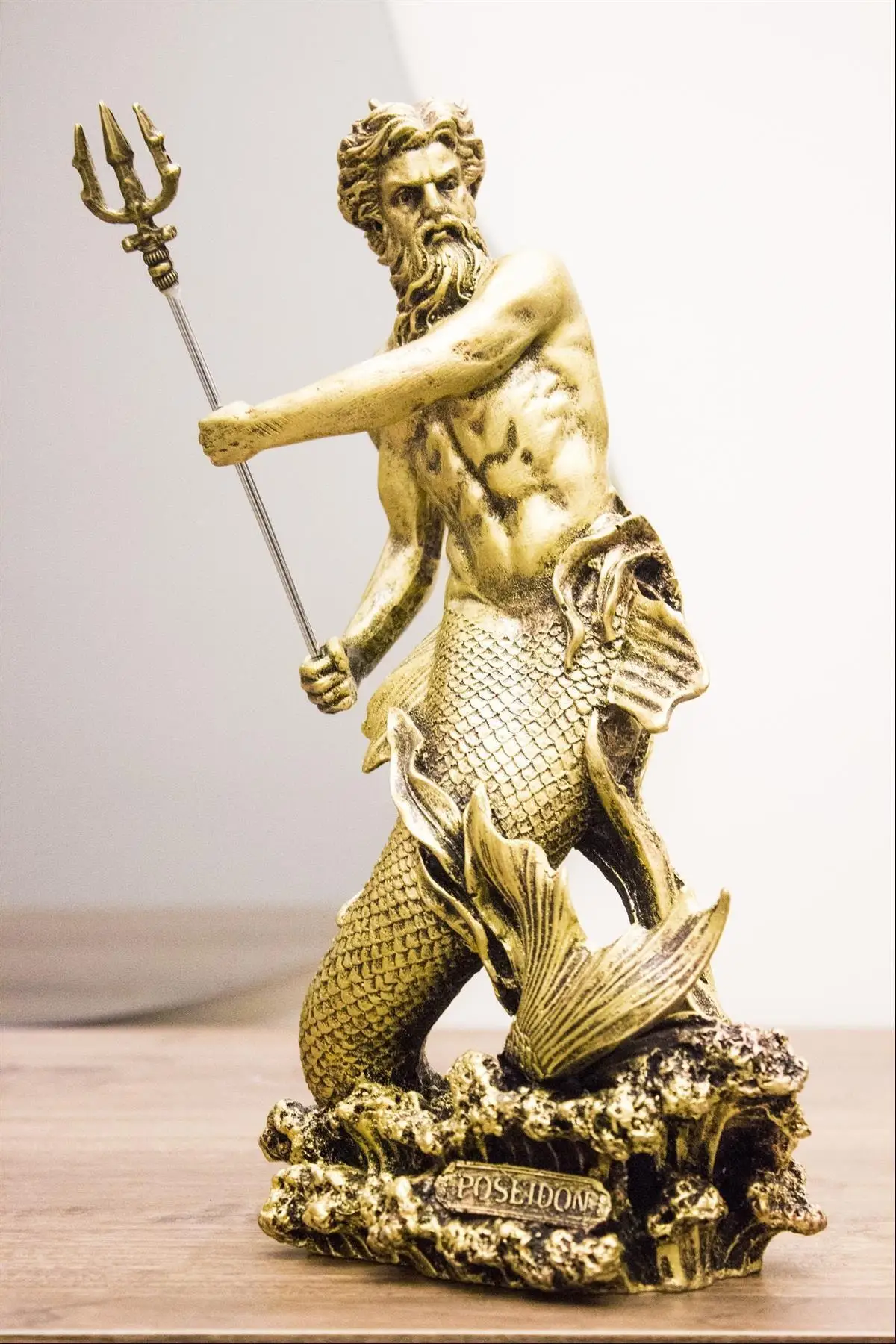 Trinket Sculpture Miniature Poseidon Hades Athena Greek  Roman Mythology Legend Zeus Souvenir Home Decor