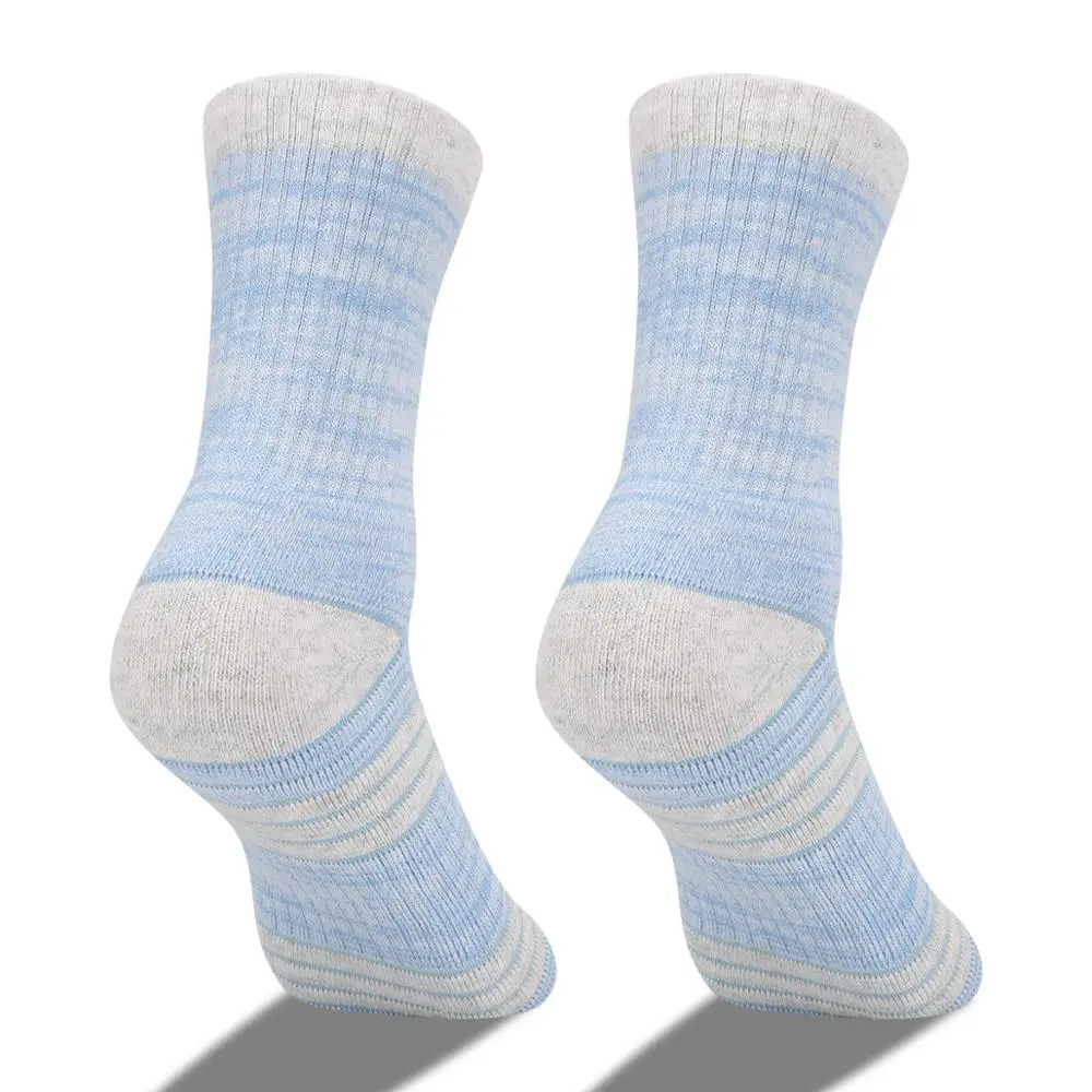 YUEDGE Womens Moiture Wicking Cushioned Cotton Mid Calf Casual Tennis Running Athletic  Hiking Socks(5 Pairs/Pack)