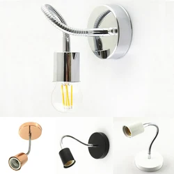 LED Hoses Wall Lamp Flexible Home Hotel Bedside E27 Wall Light Modern Ceiling Hanging Light Living Room Bedroom Light Holder