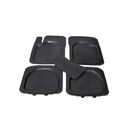 Car Floor Pool Mat 3D Black 5 Piece Universal For All Vehicles Compatible Seat VW Audi Passat Golf Lada Skoda