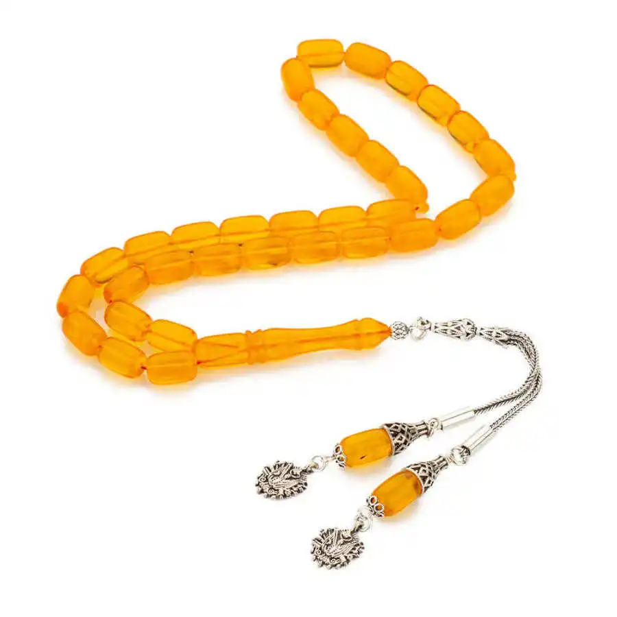 Bakalite Rosary (Tasbih) with Double Ottoman Crest Tassel Stylish Design That Provides Long-term Good Quality And Durability