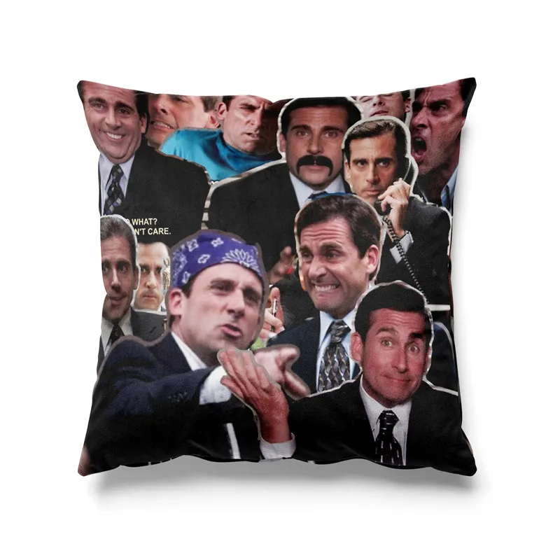 

Gaslight Gatekeep Girlboss The Office Michael Scott Throw Pillow Covers Cushion Cases for Couch Sofa Bedroom 45cm x 45cm