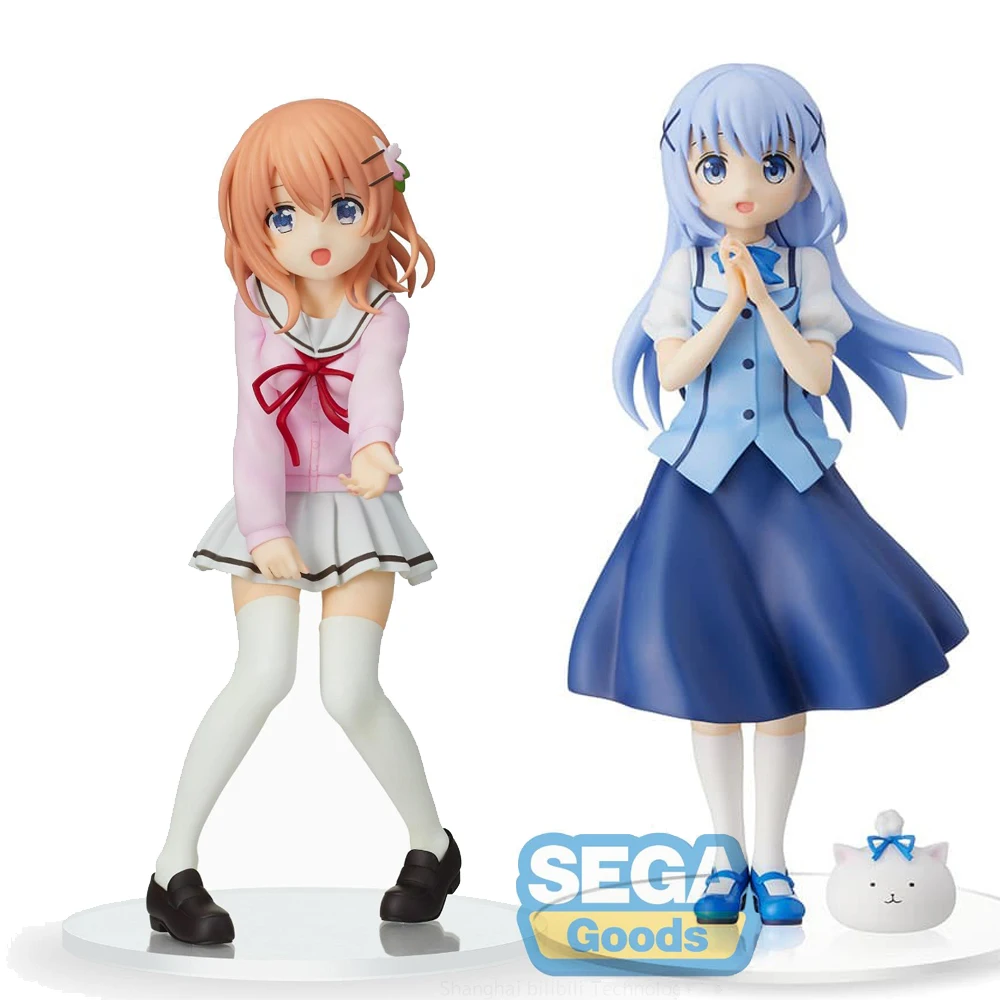 Judai Original Sega PM Gochiusa Gochuumon wa Usagi Desu ka Kafuu Chino Hoto Kokoa Seifuku PVC Action Figure Model Doll Toys