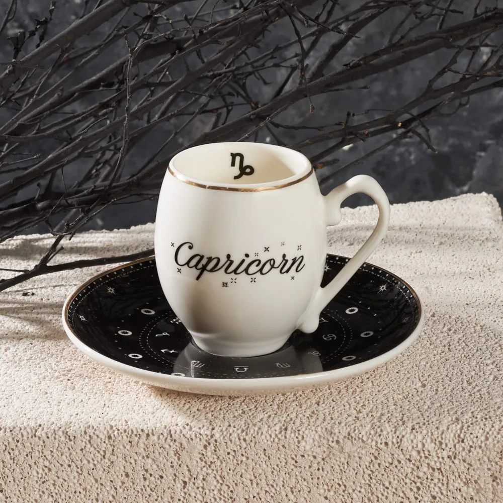 

Capricorn Turkish Coffee Cup, Arabic Coffee Cup, Expresso Cup, Small Cup, Zodiac Cup, Capricorn,