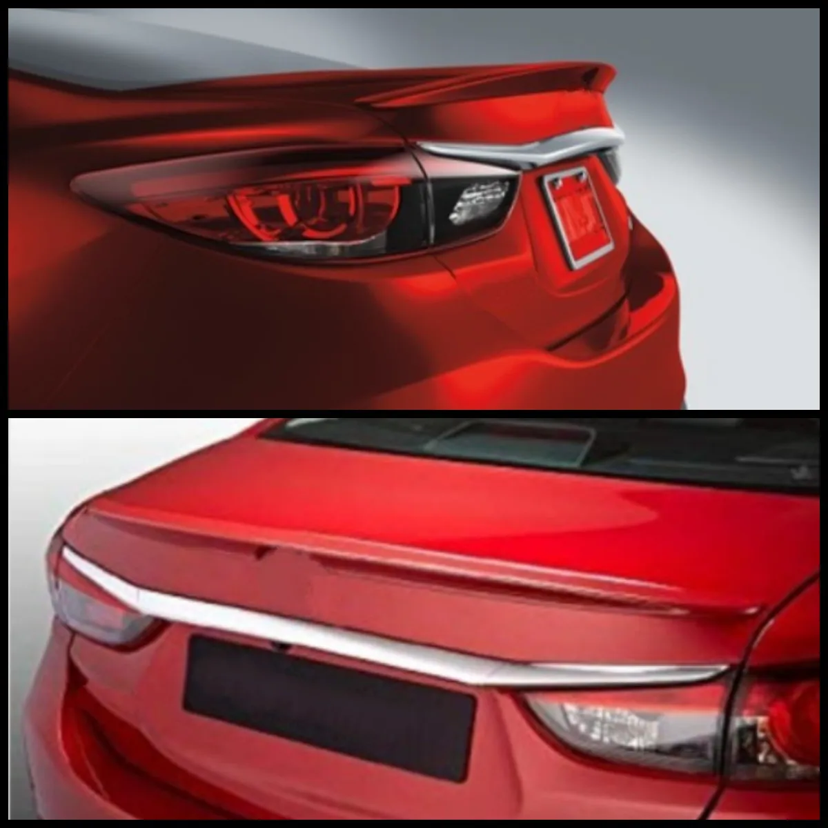 

For Mazda 6 Spoiler Fiber Fiberglass Material Rear Roof Spoiler Wing Trunk Lip Car Styling Fully Compatible