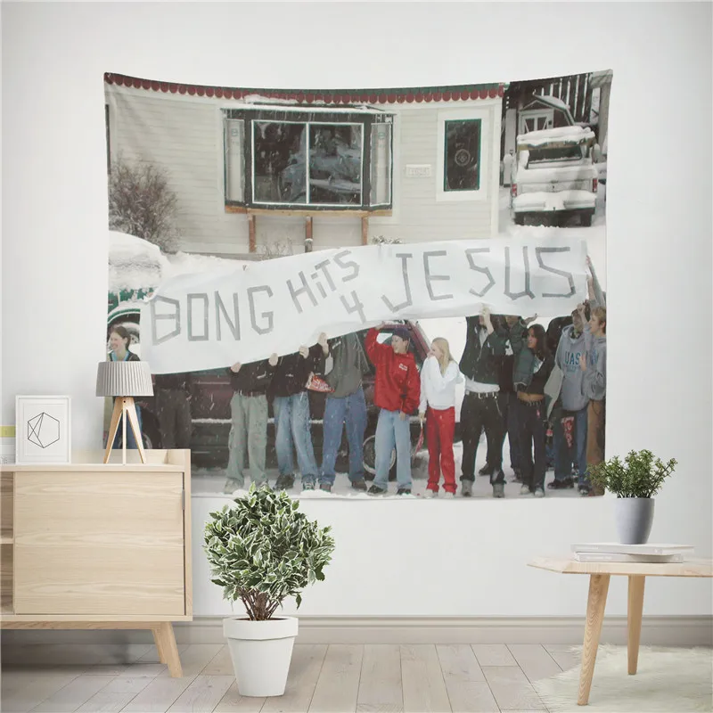 Aertemisi Bong Hits 4 Jesus Tapestry Wall Hanging Art for Bedroom Living Room Decor College Dorm Party Backdrop Home Decoration