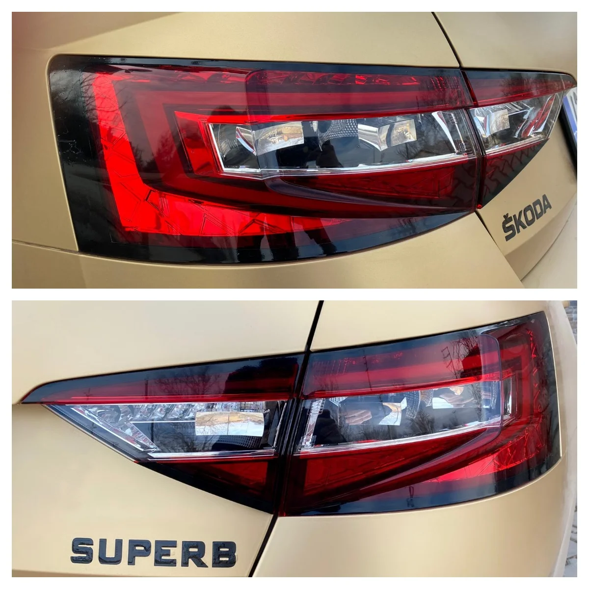 

FOR SKODA SUPERB MK5 Stop Lamp Frame Sticker -Auto Tuning Modified Car Accessories Tail Light LED 2 Pieces Sport Tuning Spoiler