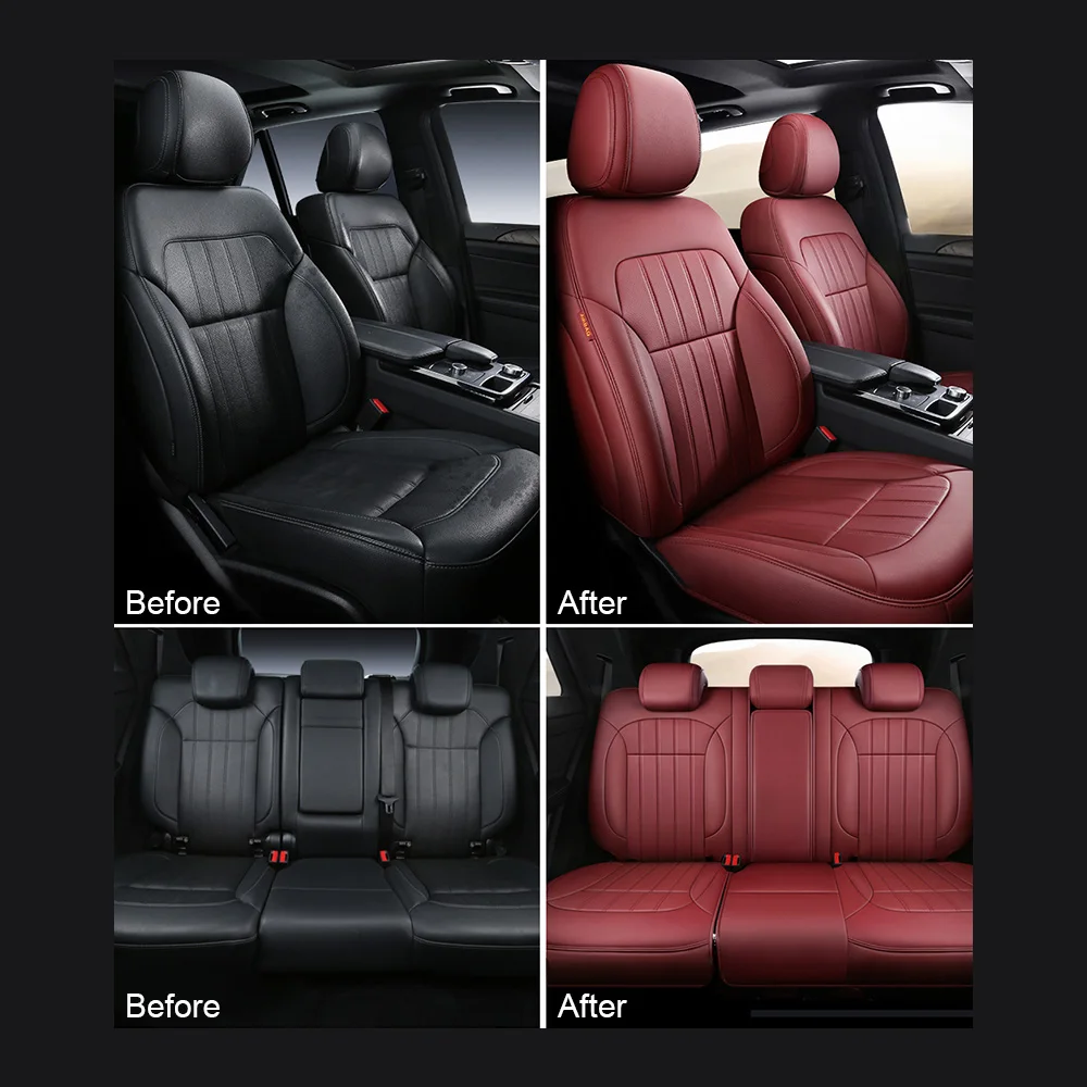 Für Tesla Model S 2015 2016 2017 2018 2019 2020 2021 2022 2023 Maßgefertigte PU-Leder Autositzbezüge Set Schutz Zubehör – Detail 36