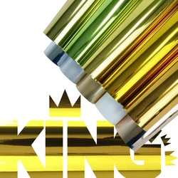 Wholesale GOLD Luxury Metallic Heat Transfer Vinyl Roll Sheets Camouflage Iron On Film HTV DIY