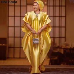 Nigeria Damen Kaftan Kleid afrikanische Kleider für Frauen traditionelle Hijab Abaya Musulman Boubou Robe Africa ine Femme Kleidung