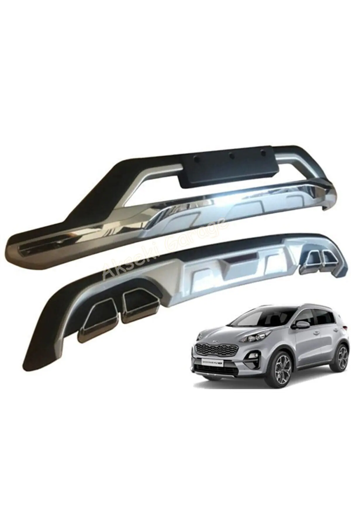 Kia Sportage Front And Rear Protection Diffuser 2018-2019-2020-Stylish spoiler auto car tuning accessories flap side skirts