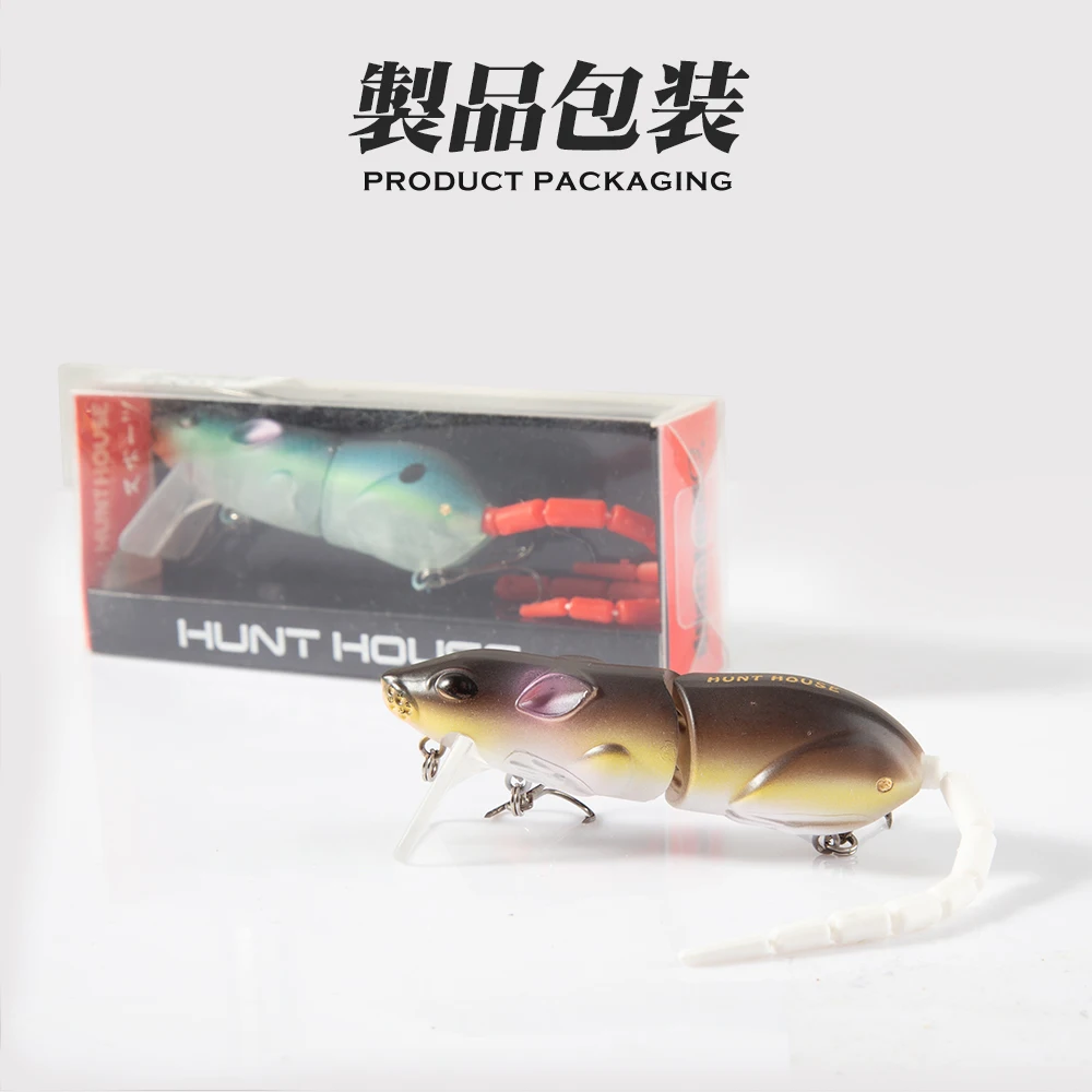 Hunthouse 3 stücke 85mm/17g Kunststoff Maus Locken Swimbait Ratte Köder Künstliche Angeln Lockt Minnow Wobbler 2020 angelgerät LW135