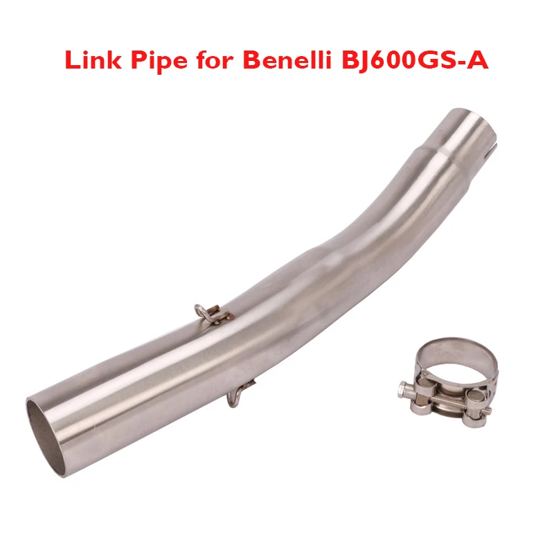 

Slip on BJ600GS-A Motorcycle Exhaust Connector Tube Link Pipe Exhaust System Connection Link for Benelli BJ600GS-A