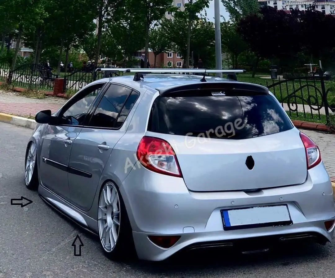 Side Skirts Attachment For Renault Clio 3 Threshold 2005-2012 -Auto Rocker Tuner Styling Car aCcessories Flaps Wings Hot Tires