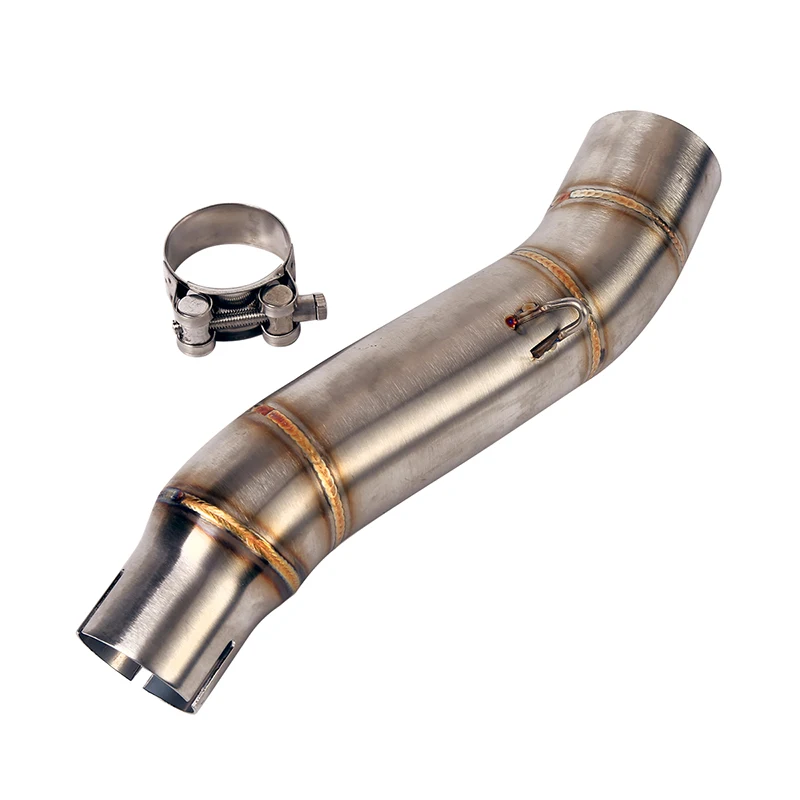 Mid Pipe For Honda CBR300 CB300R CB300F Motorcycle Exhaust Middle Link Pipe Slip Connection Escape 51mm Muffler Stainless Steel
