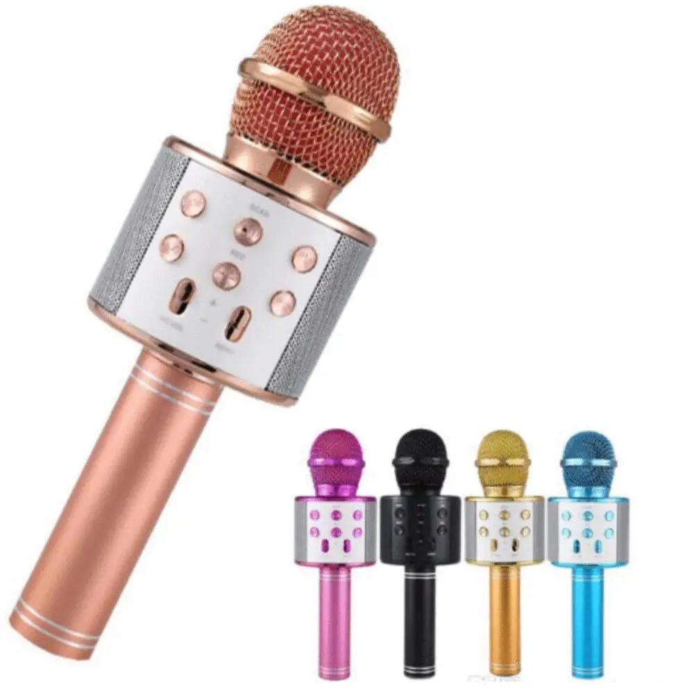 Wireless Karaoke Bluetooth Microphone Sd / Usb Voice Change Professional Speaker Handheld Microphone Player Song Recorder