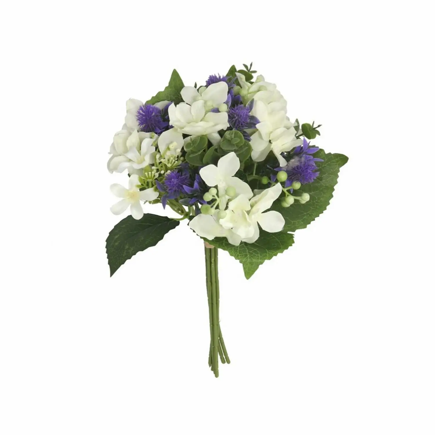 Bouquet tied plant artificial wild white 34 cm accessories home garden decoration