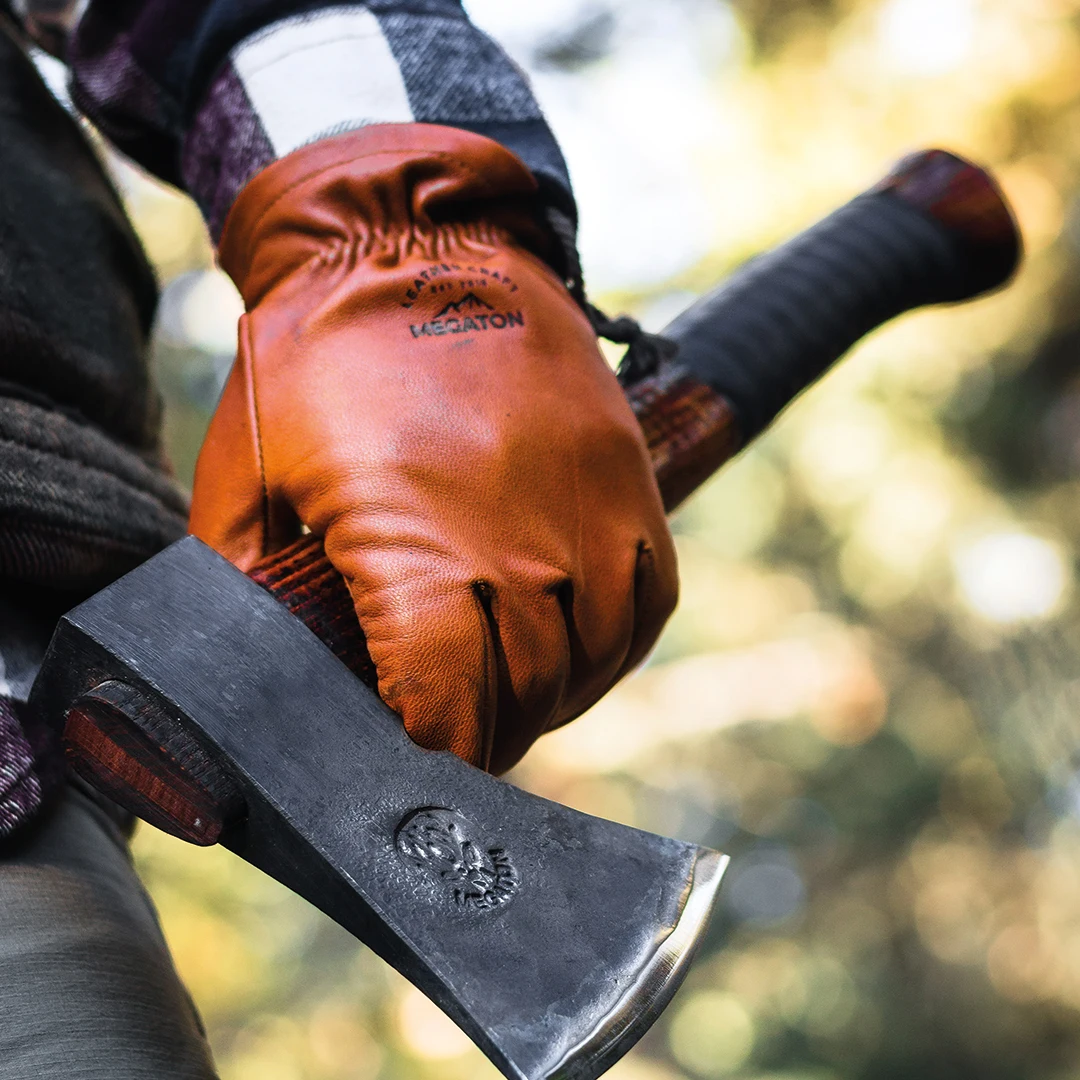 Bao Da Chính Hãng Găng Tay Da Cừu Nam Bushcraft Thu Đông Ấm Cắm Trại Nâu Taba Miễn Phí Vận Chuyển 2022 Viền Thổ Nhĩ Kỳ Thủ Công