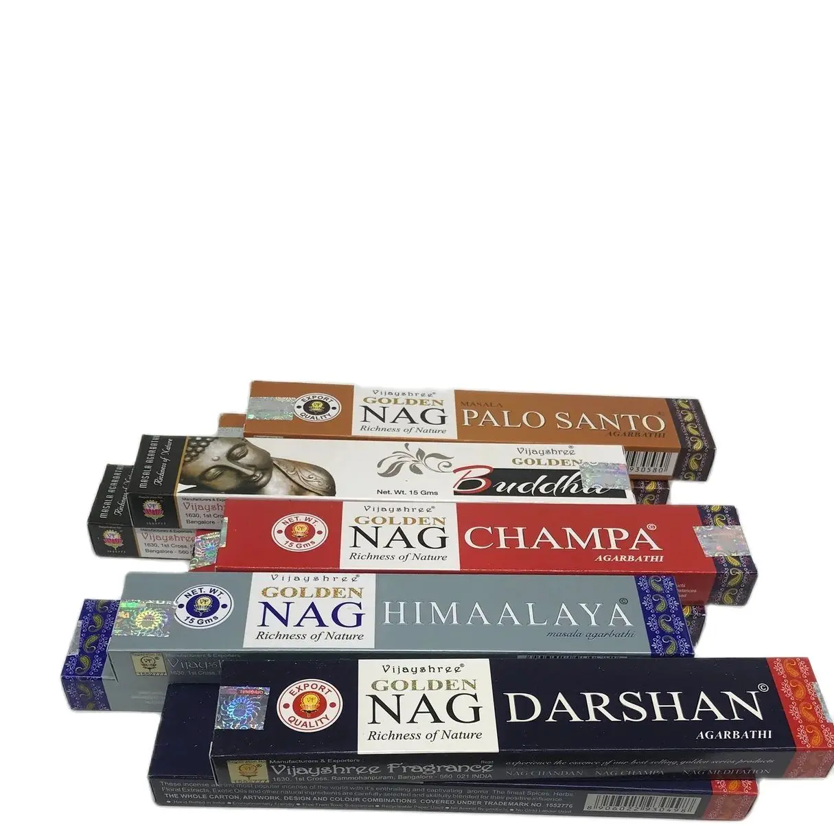 Incense golden nag palo santo golden nag chanpa golden nag chandan 10 boxes yoga reiki energy cleansers handmade