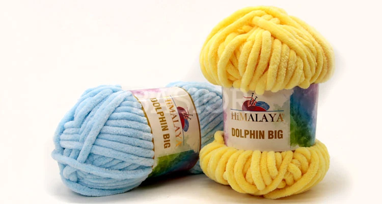 Himalaya Dolphin BIG Yarn 200g Super Bulky Chunky Thick Knitting Crochet Velvet Chenille Velure Wool Soft Baby Blanket Amigurumi