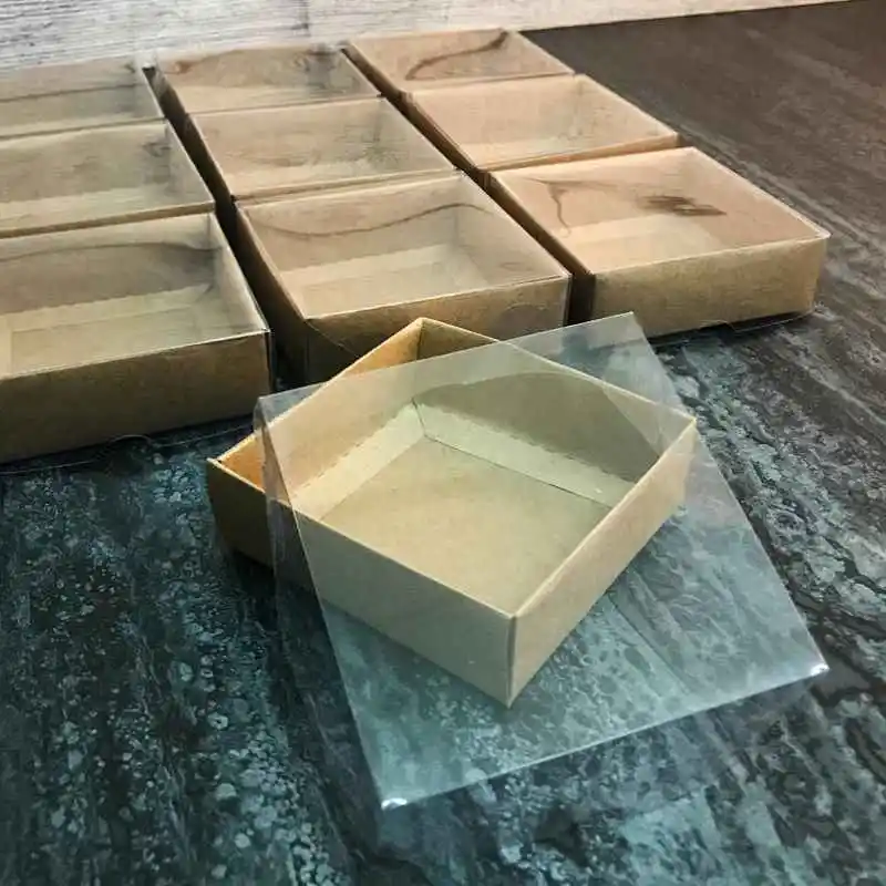 White Cake Gift Box with Window | Cardboard Packaging with Transparent Lid Cookie & Candy Favor Boxes for Christmas & Weddings