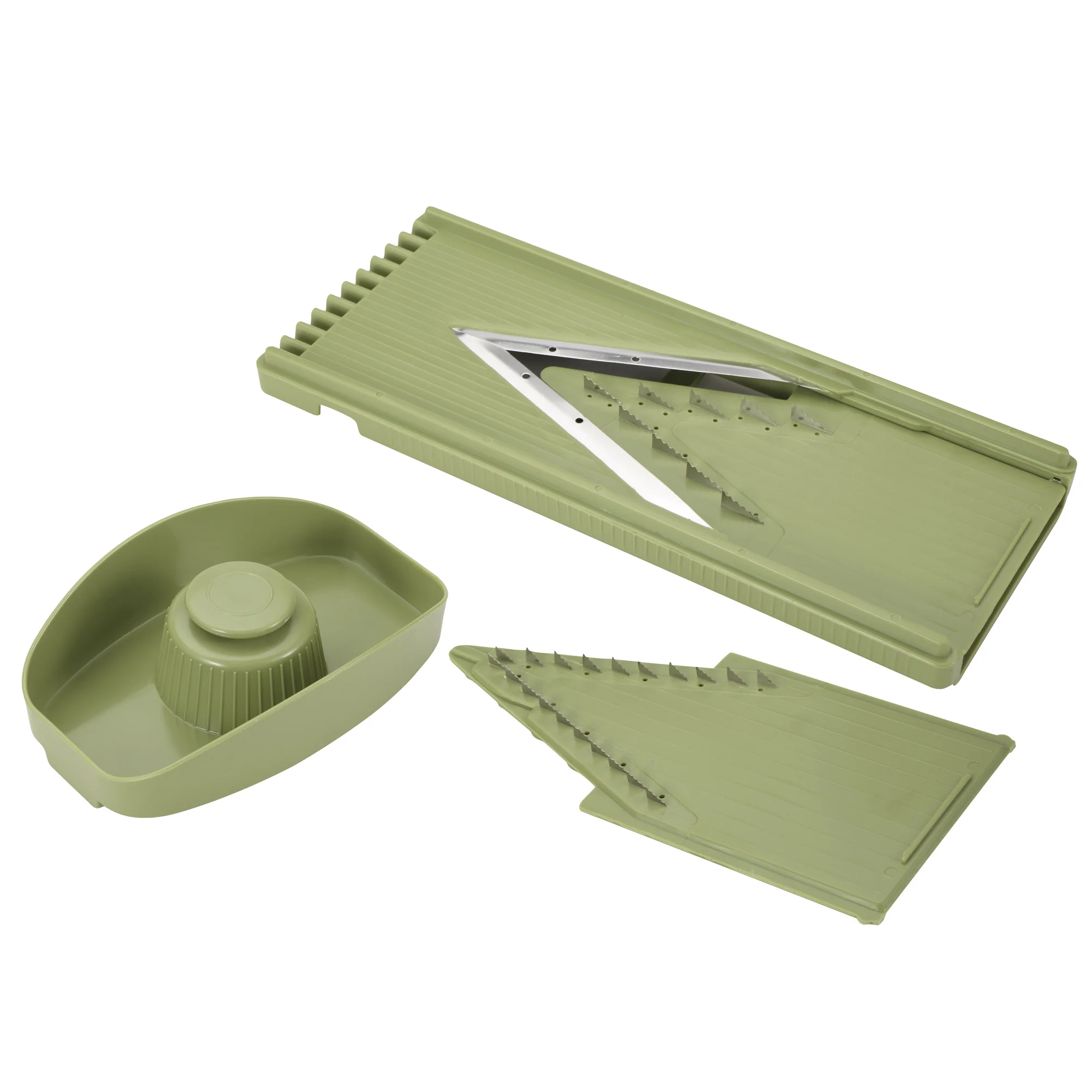 Green vegetable cutter 4 pieces made of plastic polypropylene, BERGNER