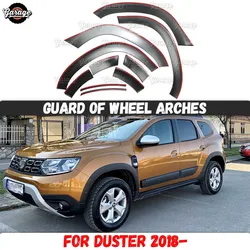 Guard of wheel arches for Dacia Duster 2018- / Renault Duster 2021- ABS plastic include 10 p accessories protective scratches