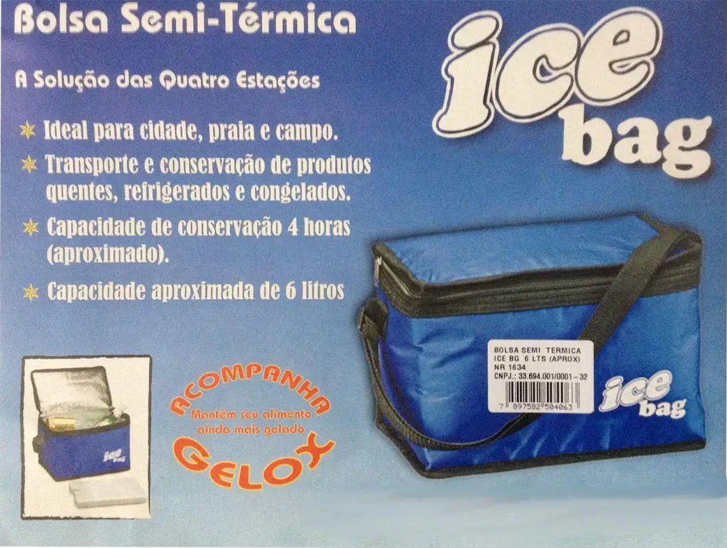 Bolsa Semi Térmica Ice Bag 6 Lts