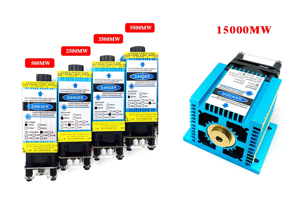 ทำงานพื้นที่เดสก์ท็อป24ซม.X 19ซม.500Mw/5500Mw/15W DIY แกะสลักเลเซอร์เครื่อง CNC Printer