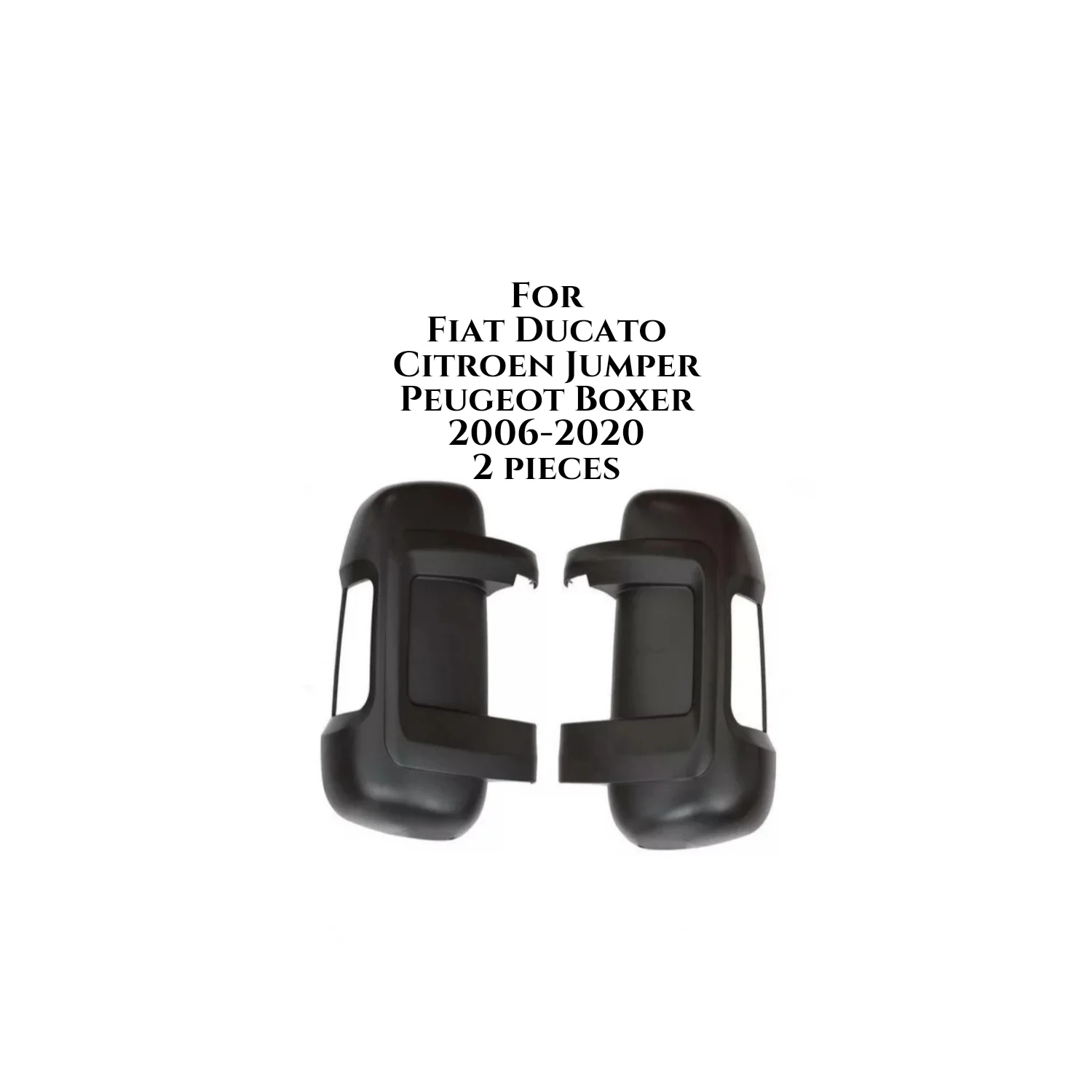 FOR FIAT DUCATO MIRROR COVER PEUGEOT BOXER CITROEN JUMPER MIRROR COVER 06-20 LEFT RİGHT 2 PCS SET 735424438 735424437 SIDE WING