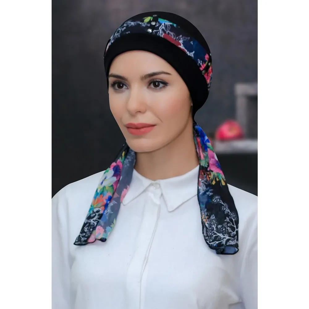 Hijab Turban Hat 2021 New Inner Caps for Women Muslim Stretch Islamic Indian Arab Wrap Head Scarf Turban Pour Femme Headdress