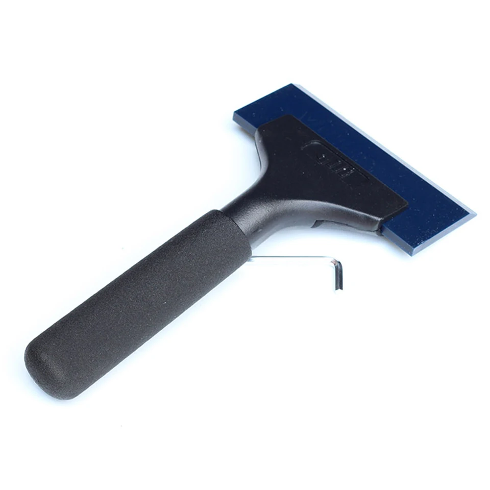 Imported Reinforced Plastic Pro Power Squeegee Aluminum long handle dichotomanthes scraper with Blue Max Rubber blades QH-02T